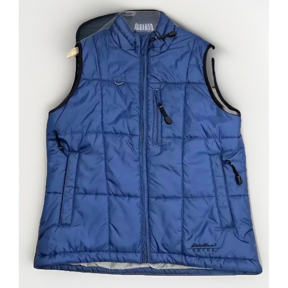 Women's Eddie Bauer Ebtek NYLON Primaloft Puffer Vest Packable Stow Pocket Sm 🥾